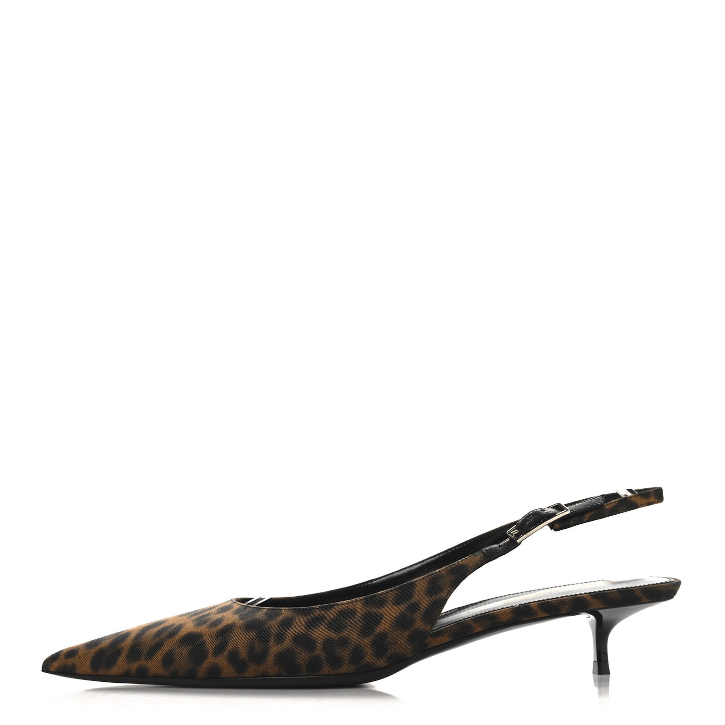 Canvas Leopard Print Quadria 30 Slingback Pumps 39.5 Manto Naturale