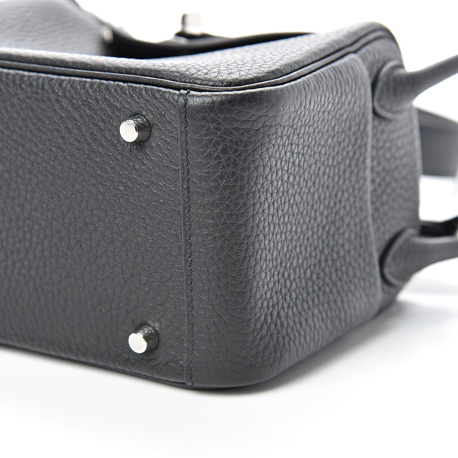 Hermes Taurillon Clemence Mini Lindy 20 Black 10 of 11