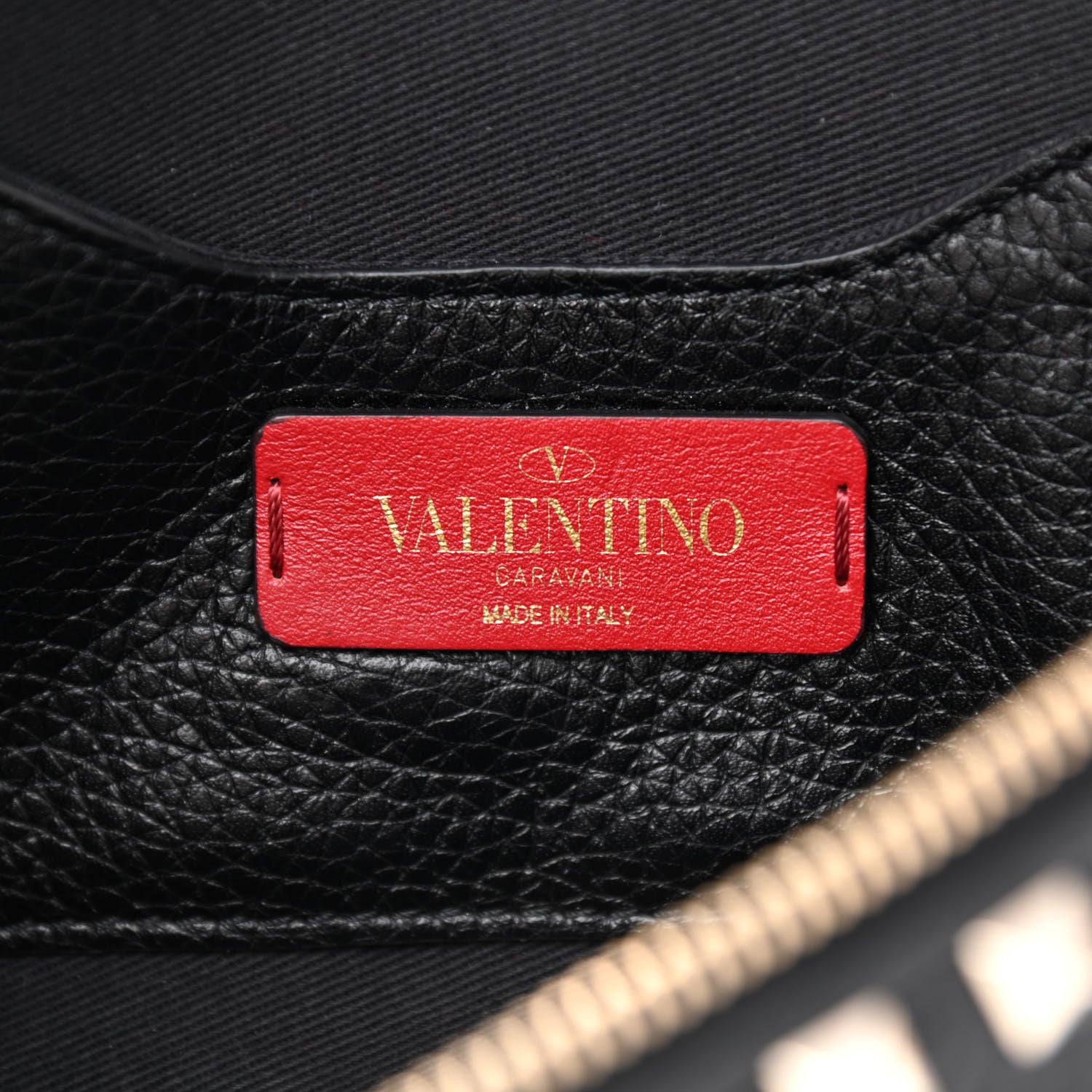 Valentino Garavani Grainy Calfskin Rockstud Belt Bag Black 6 of 7