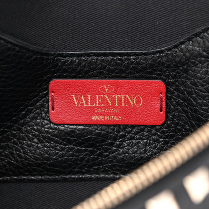 Valentino Garavani Grainy Calfskin Rockstud Belt Bag Black 6 of 7
