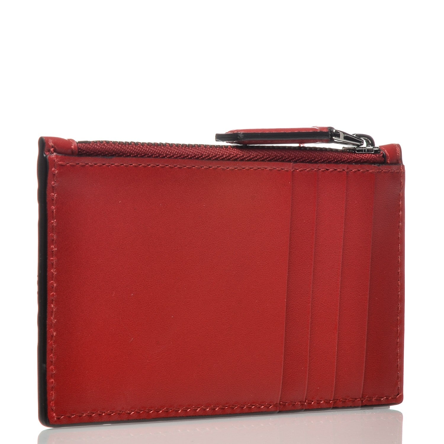 Gucci Guccissima Signature Coin Case Card Holder Hibiscus Red 3 of 6