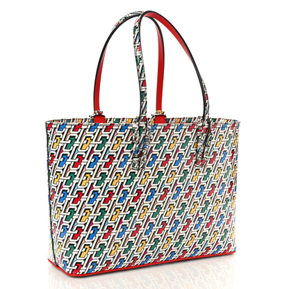 Christian Louboutin Patent Calfskin Small East West Cabata Tote Multicolor 4 of 9