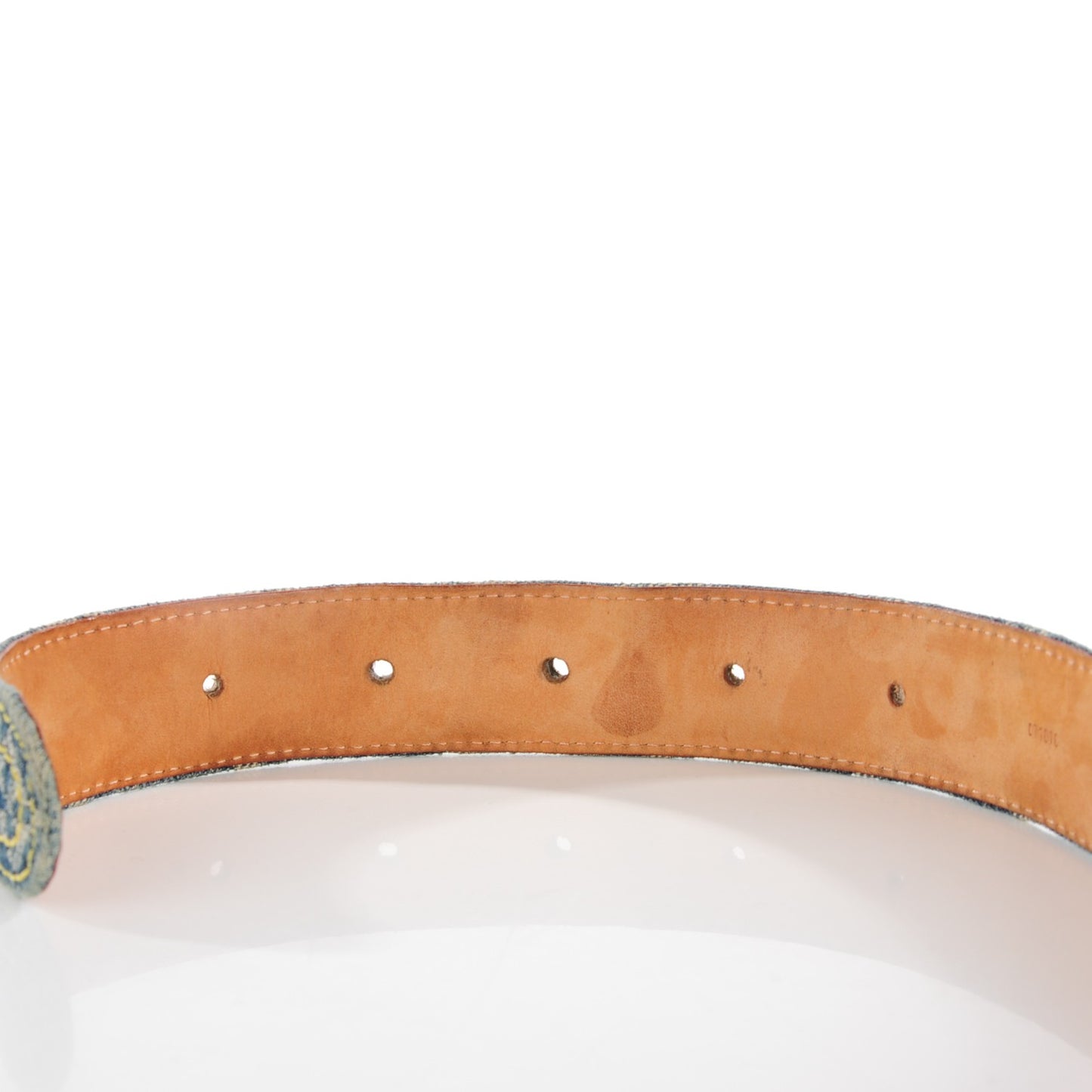Monogram Denim Belt 80 32 Blue