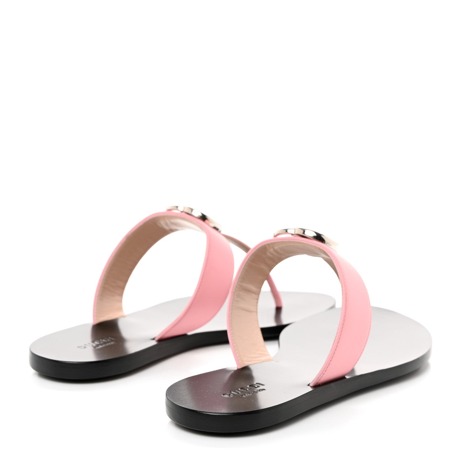 Gucci Calfskin GG Marmont Thong Sandals 37 Wild Rose 5 of 8