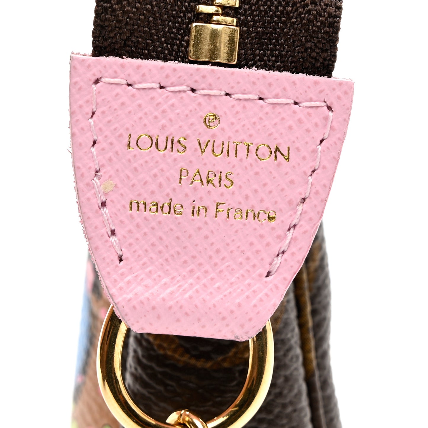 Monogram 2021 Christmas Animation Japanese Garden Mini Pochette Accessories Wisteria Pink