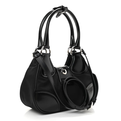 Prada Re-Nylon Spazzolato Re-Edition 2002 Moon Bag Black 2 of 7