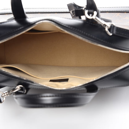 Louis Vuitton Monogram Dora MM Black 6 of 8