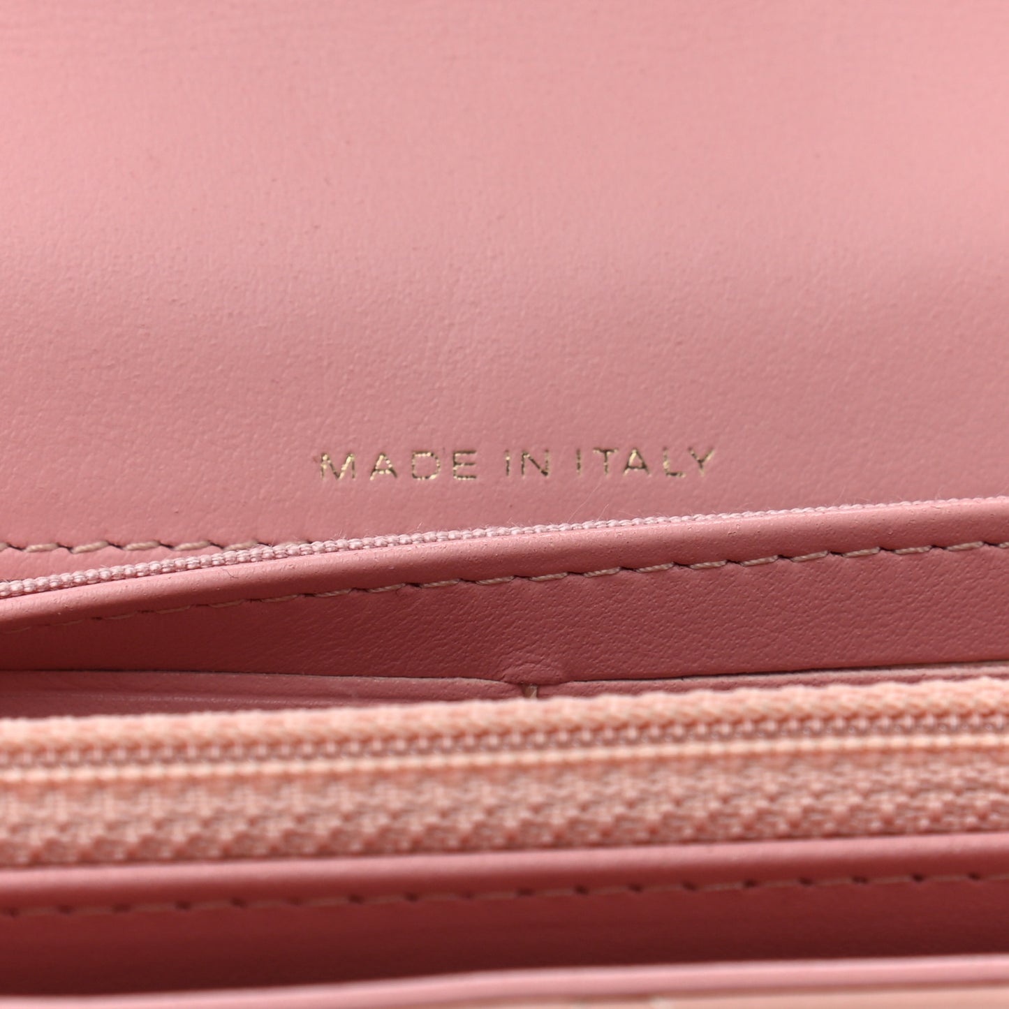 Aged Calfskin Quilted Reissue Large Gusset Flap Wallet Pink
