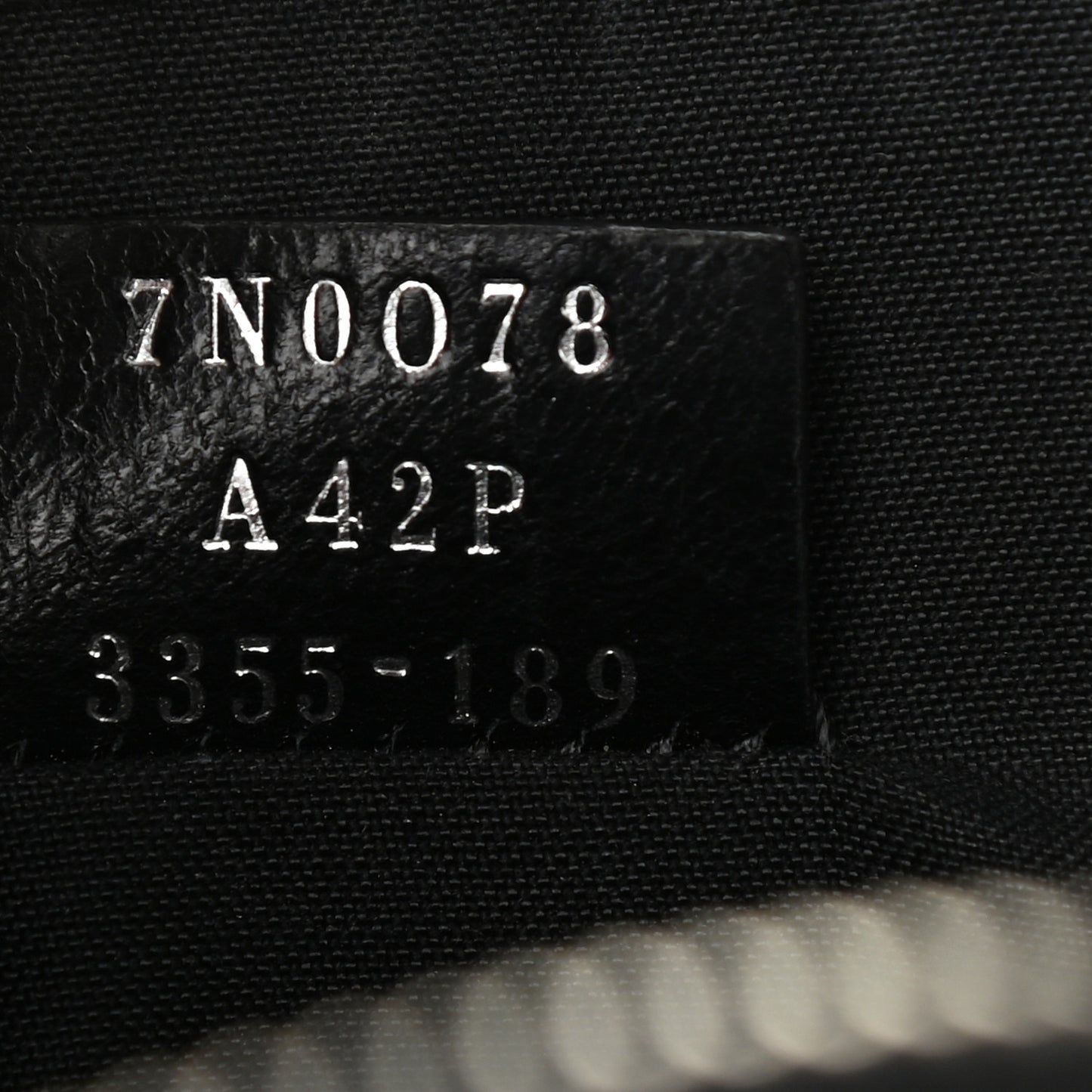 Vitello FF 1974 Embossed Pouch Maya Black