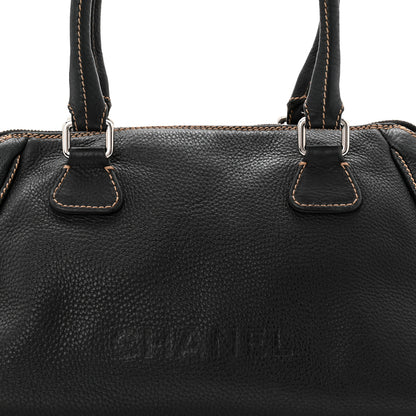 Chanel Calfskin Large Tassel Bowler Black 8 of 11