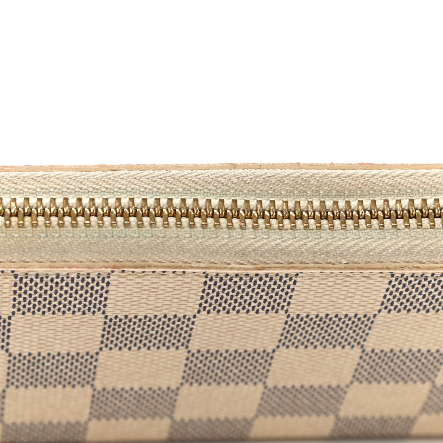 Damier Azur Clemence Wallet Rose Ballerine