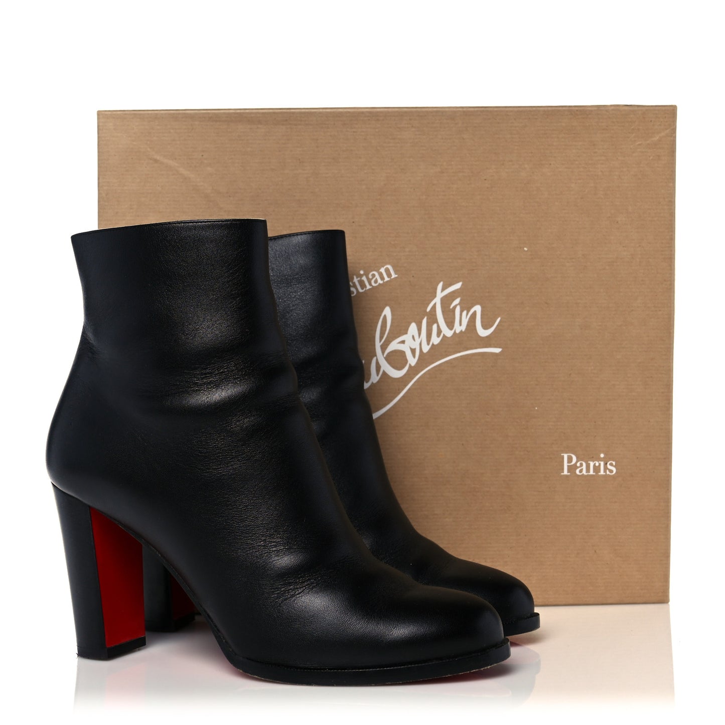 Calfskin Adox 85 Ankle Boots 39.5 Black