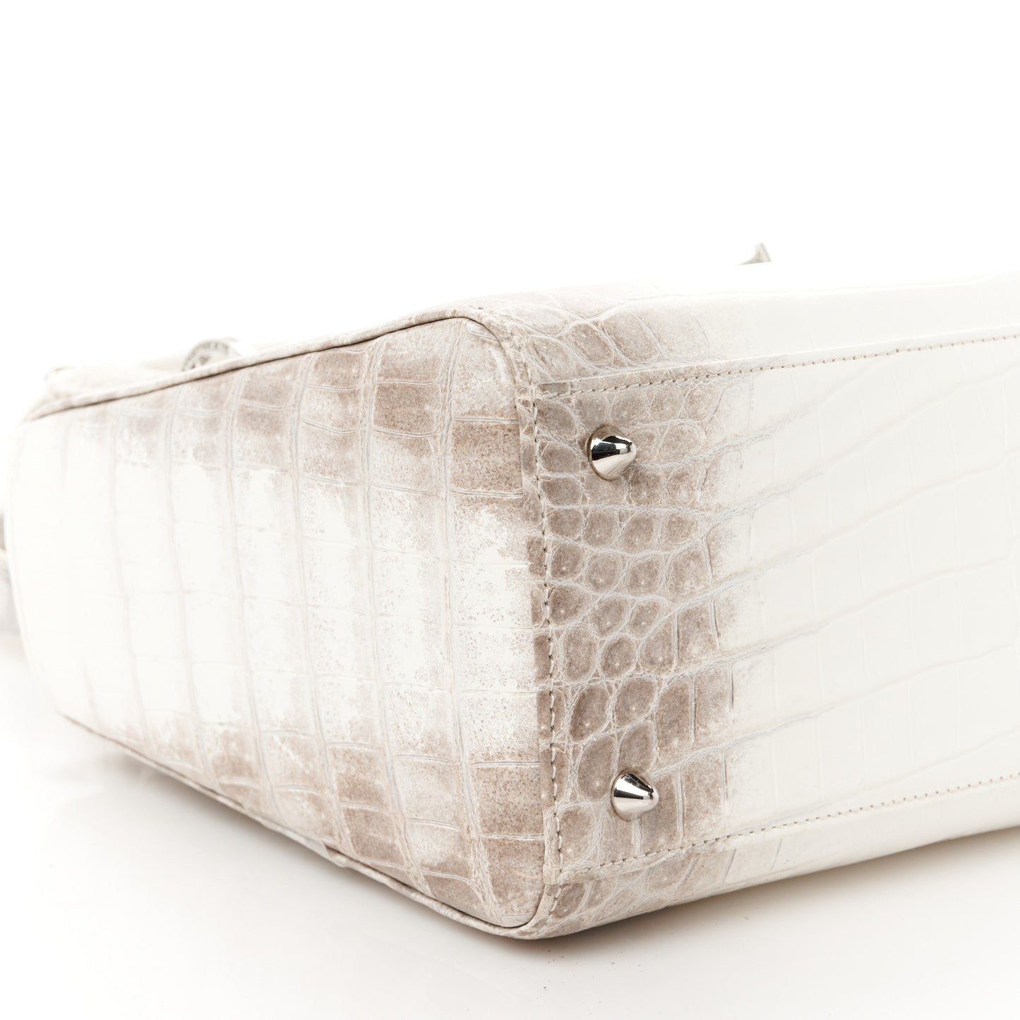 Niloticus Crocodile Himalaya Crystal Medium Lady Dior White