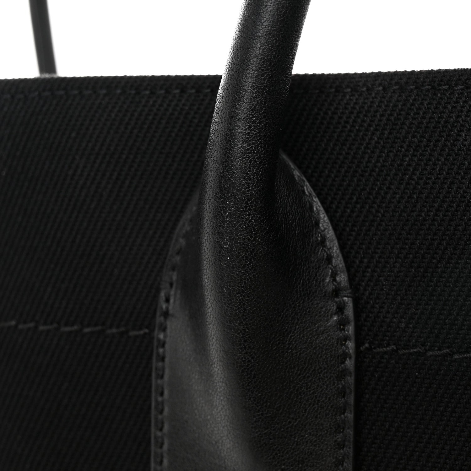 Saint Laurent Linen Calfskin Rive Gauche Tote Black 13 of 15