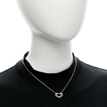 Cartier 18K White Gold Medium Hearts and Symbols Necklace 2 of 4