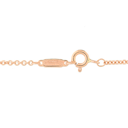 Tiffany 18K Rose Gold Tag Chain Necklace 4 of 5