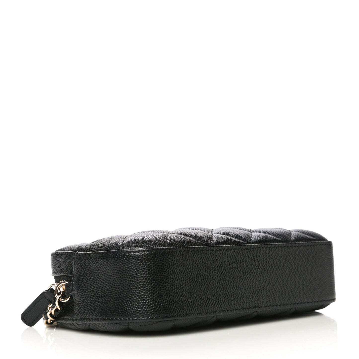 Caviar Quilted Vanity With Chain Black
