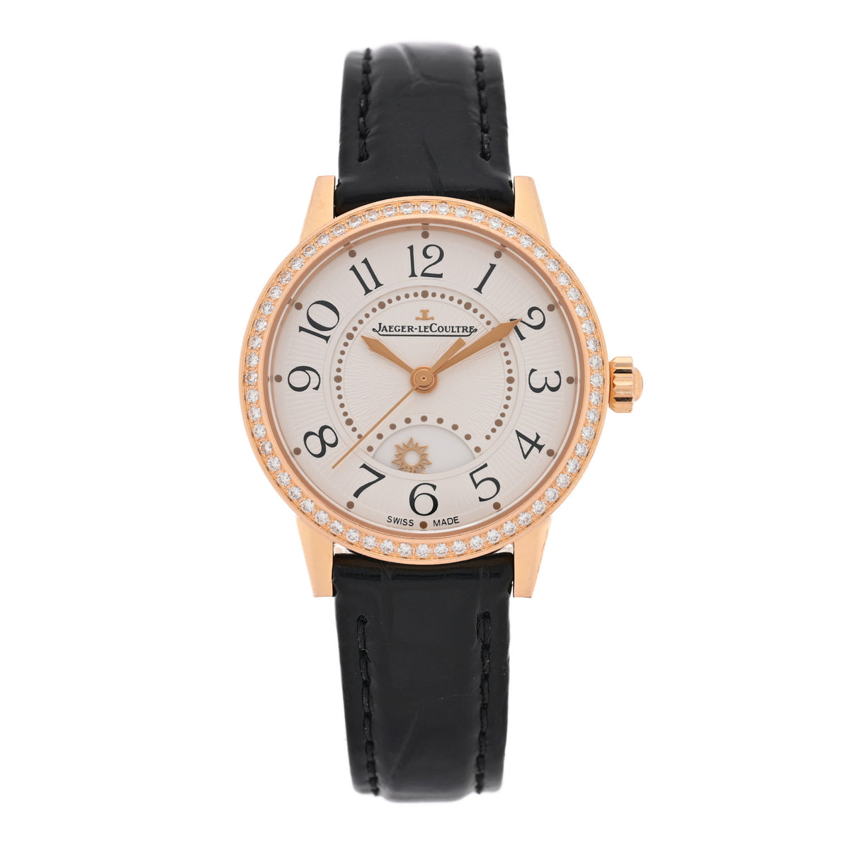 18K Rose Gold Alligator Diamond Bezel 29mm Rendez-Vous Night And Day Automatic Watch 346.2.56.S