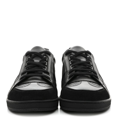 Christian Dior Calfskin Suede Logo Sneakers 40 Black 3 of 10