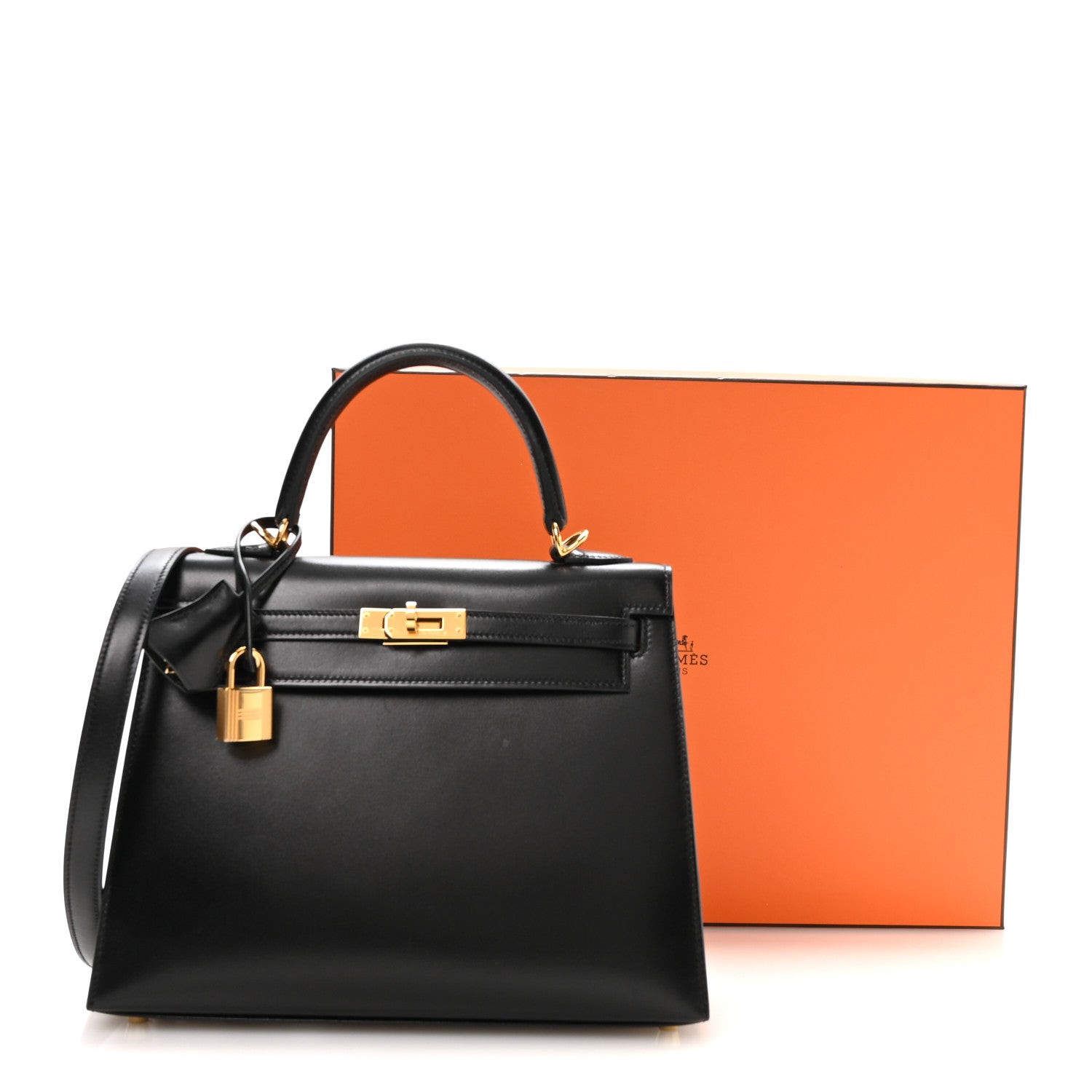 Hermes Box Kelly Sellier 25 Black Black 11 of 11
