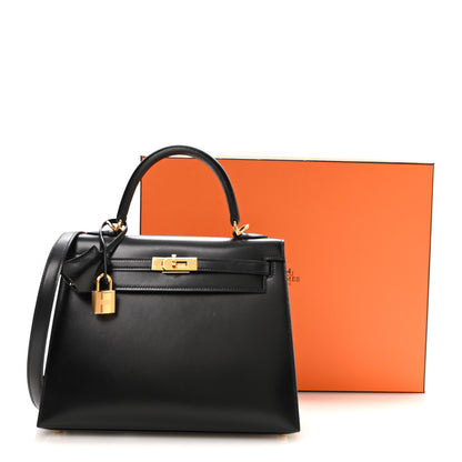Hermes Box Kelly Sellier 25 Black Black 11 of 11