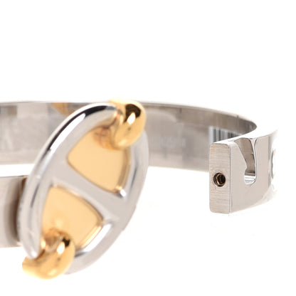Hermes Enamel Mini Farandole Clic Chaine D'Ancre Bracelet Platine White 4 of 6