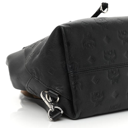 MCM Calfskin Ottomar Monogram Essential Backpack Black 9 of 14