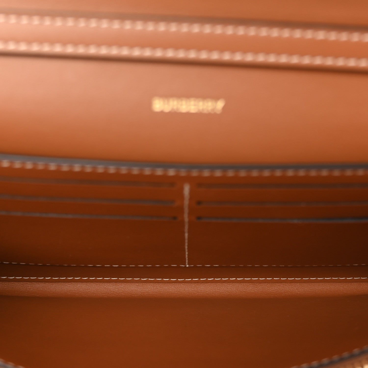 Burberry Vintage Check Hannah Chain Wallet Archive Beige Briar Brown 5 of 11