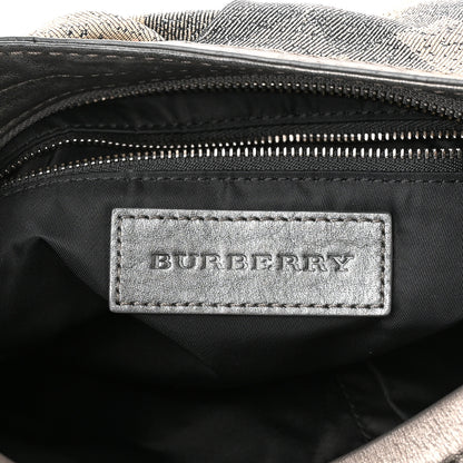 Burberry Shimmer Check Medium Fairby Hobo Pewter 6 of 10