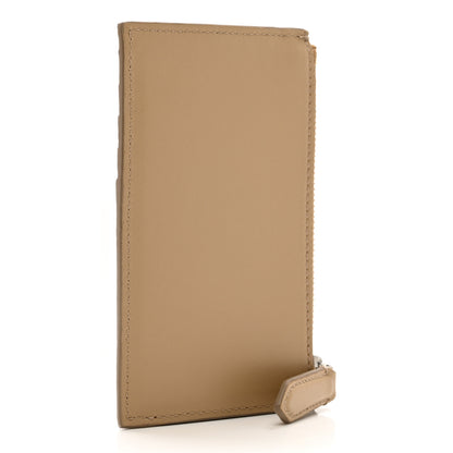 Burberry Calfskin London England Print Logo Card Holder Beige 3 of 6