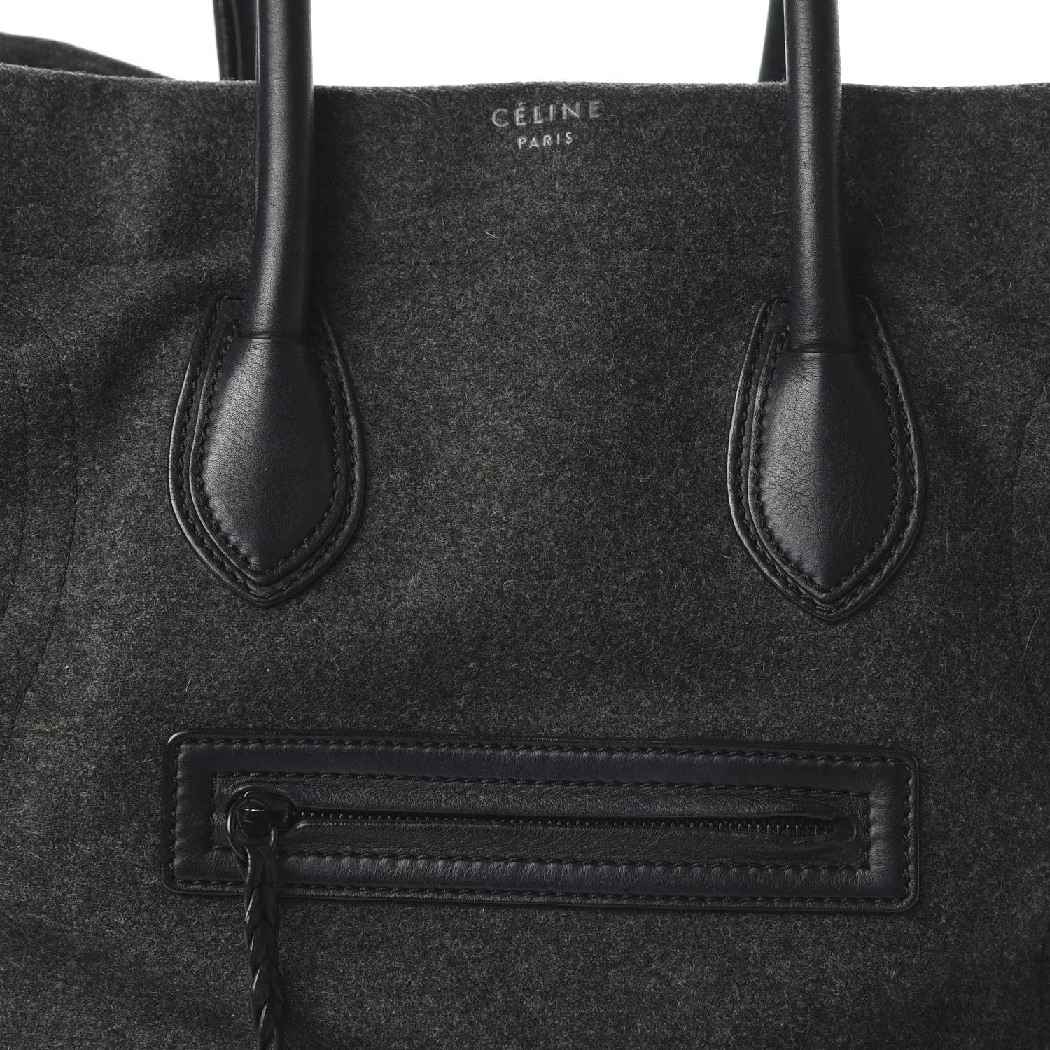 Celine Felt Medium Phantom Luggage Grey 9 of 9