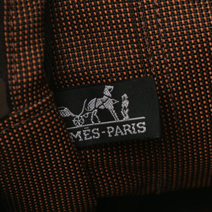 Hermes Canvas Herline GM Tote Brown 6 of 9