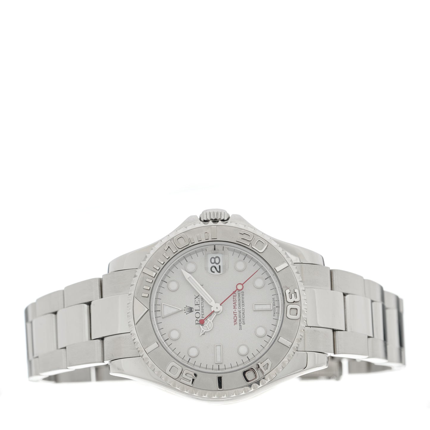 Stainless Steel Platinum 35mm Yacht-Master Watch Silver 168622