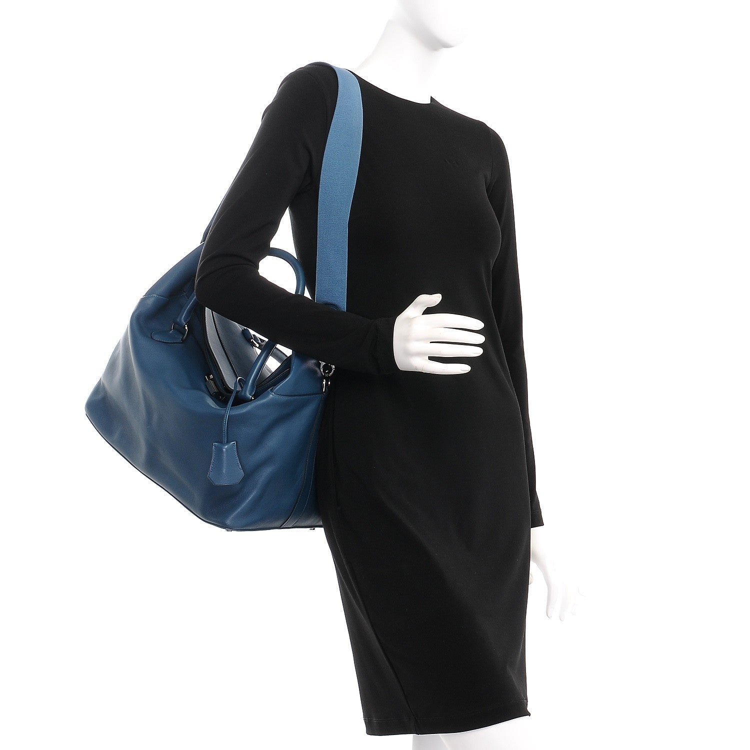 Hermes Swift Toolbox 33 Bleu Thalassa 2 of 11