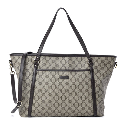 Gucci GG Supreme Monogram Medium Joy Tote Brown 1 of 12