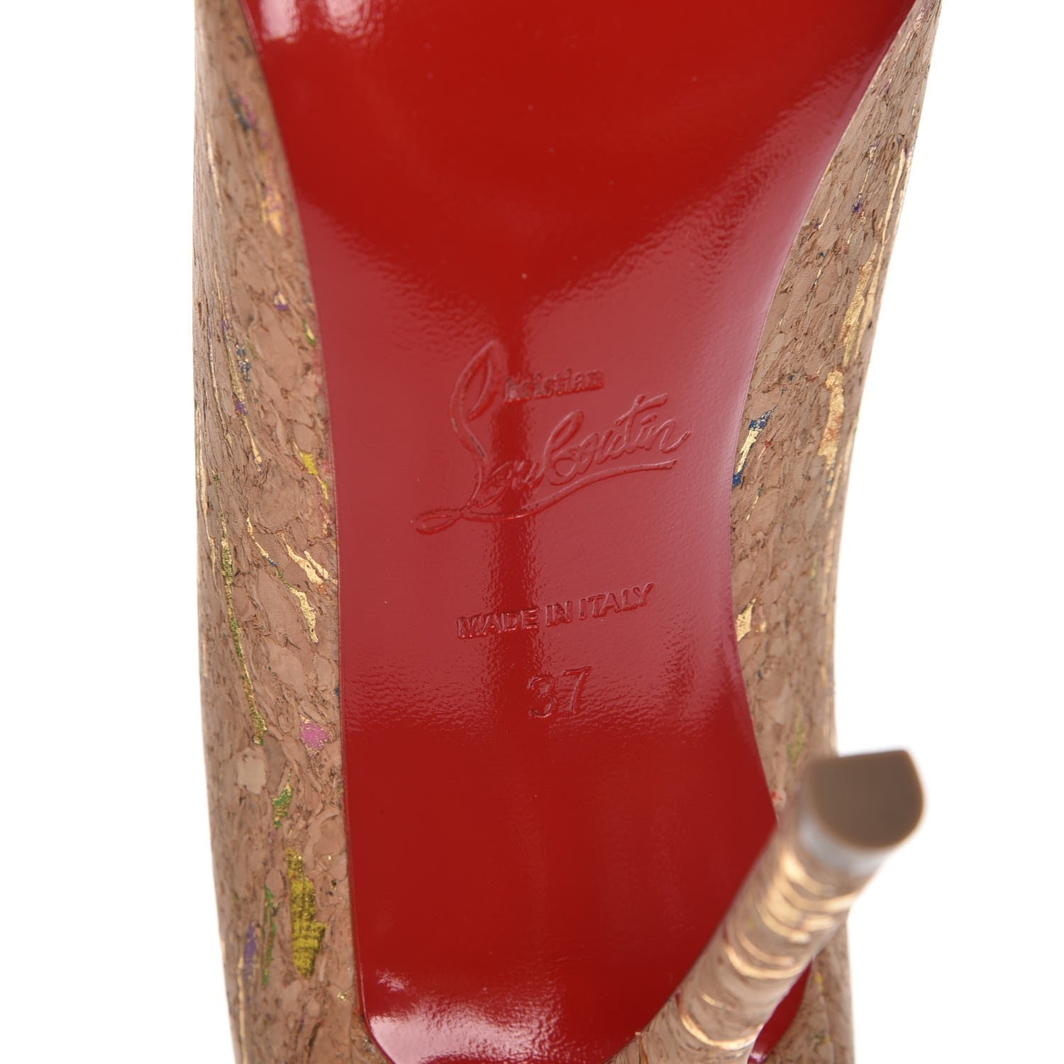 Christian Louboutin Liege Lame Decoltish 100 Pumps 37 Multicolor 6 of 8