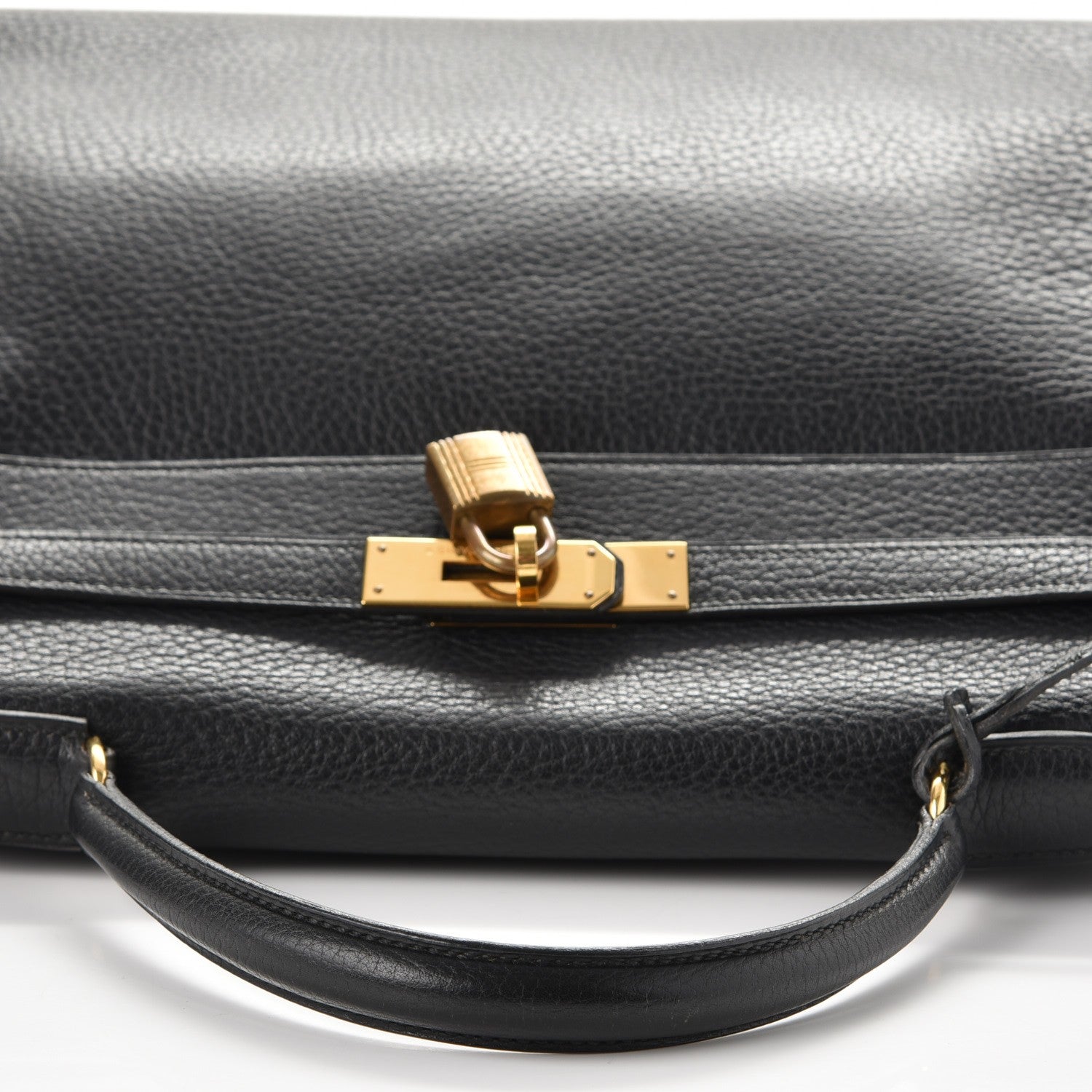 Hermes Taurillon Clemence Kelly Retourne 32 Black 18 of 35