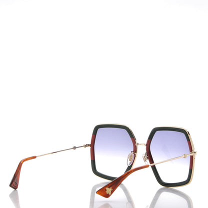 Gucci Square Frame Web GG0106S Sunglasses Tortoise 4 of 8