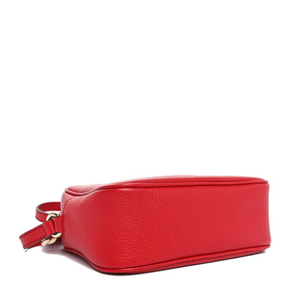 Gucci Pebbled Calfskin Small Soho Disco Bag Tabasco Red 4 of 10