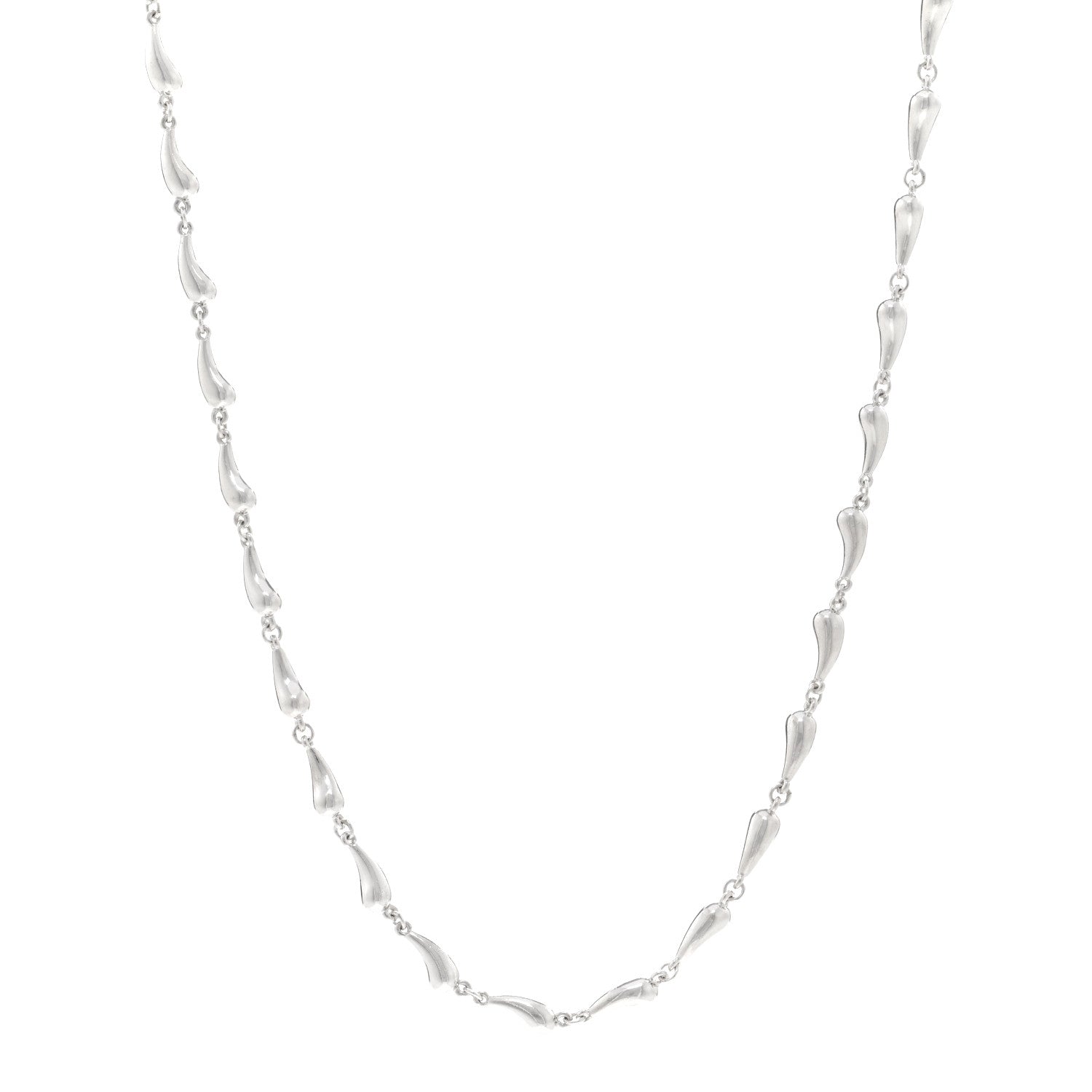 Tiffany Sterling Silver Elsa Peretti Teardrop Pendant Necklace 1 of 4