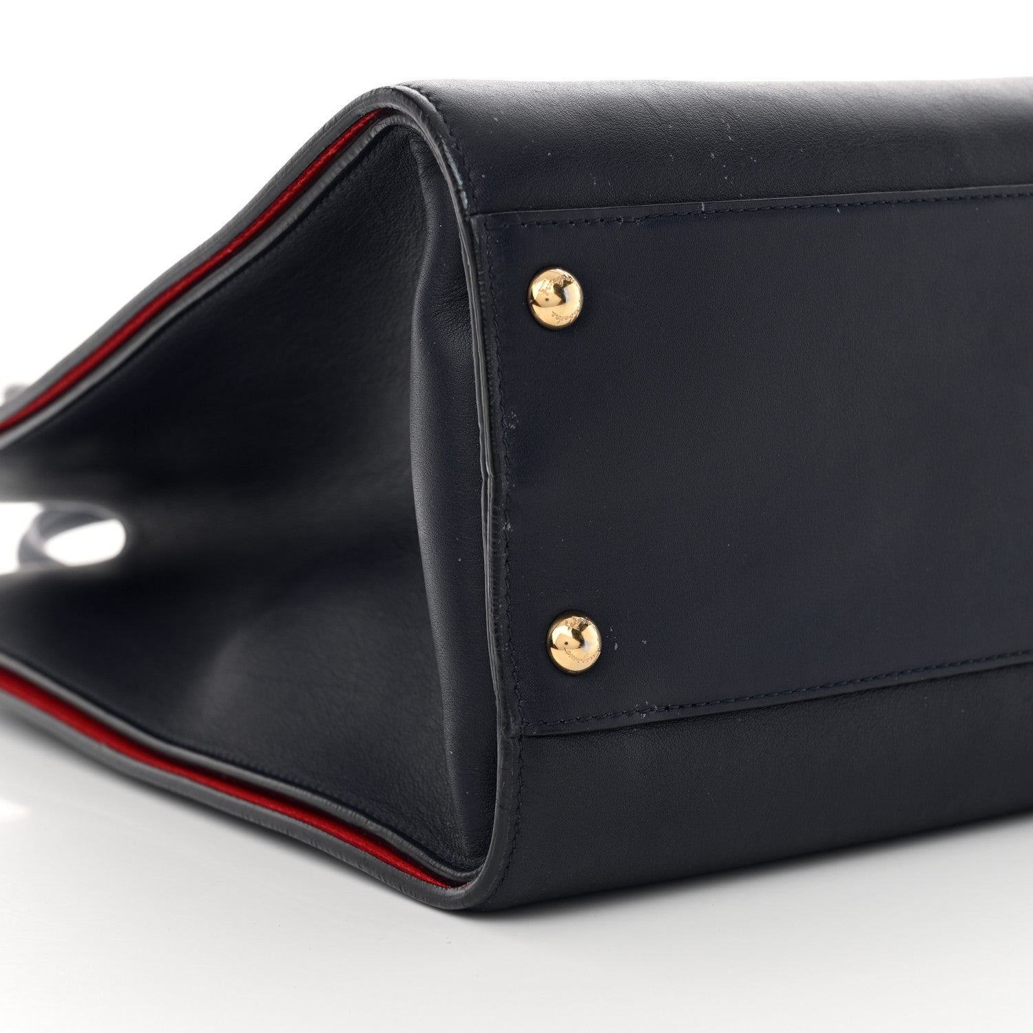 Salvatore Ferragamo Calfskin Whitney Tote Navy 8 of 18