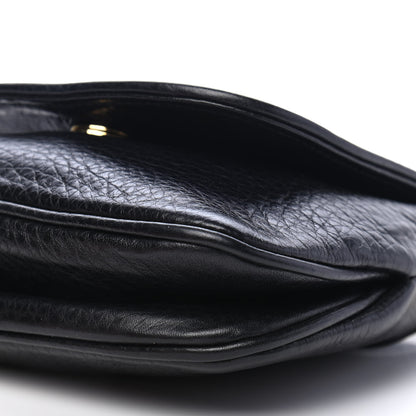 Gucci Pebbled Calfskin Small 1973 Chain Shoulder Bag Black 8 of 8