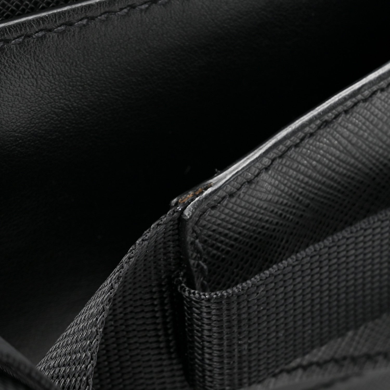 Prada Saffiano Travel Brique Belt Bag Black Blue 10 of 10