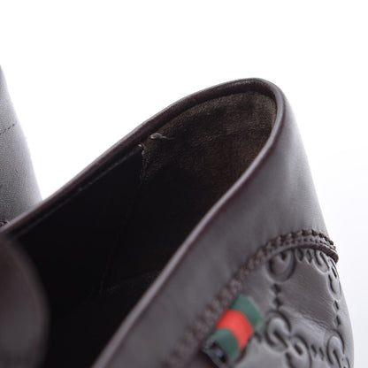 Gucci Guccissima Mens Penny Driver Loafers 9 Chocolate 11 of 12