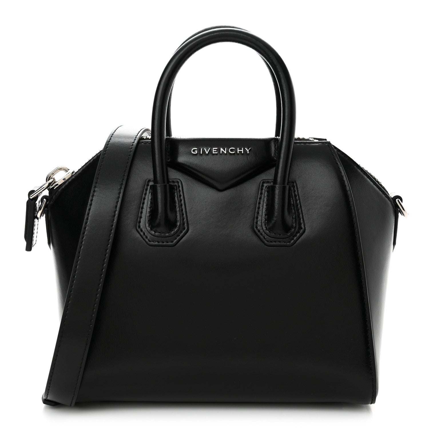 Givenchy Shiny Lord Calfskin Mini Antigona Black 1 of 11