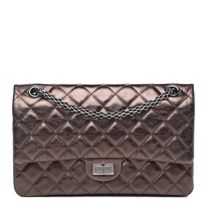 Chanel Metallic Aged Calfskin Quilted 2.55 Reissue 225 Flap Bronze 1 of 12