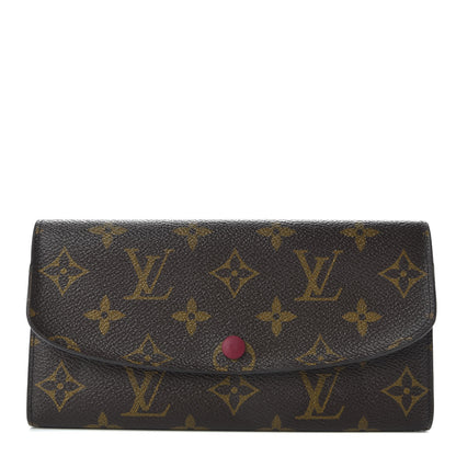 Louis Vuitton Monogram Emilie Wallet Fuchsia 1 of 7