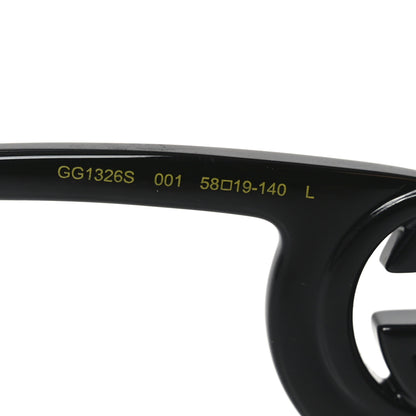 Gucci Acetate Rectangle Frame Sunglasses GG1326S Black 6 of 6