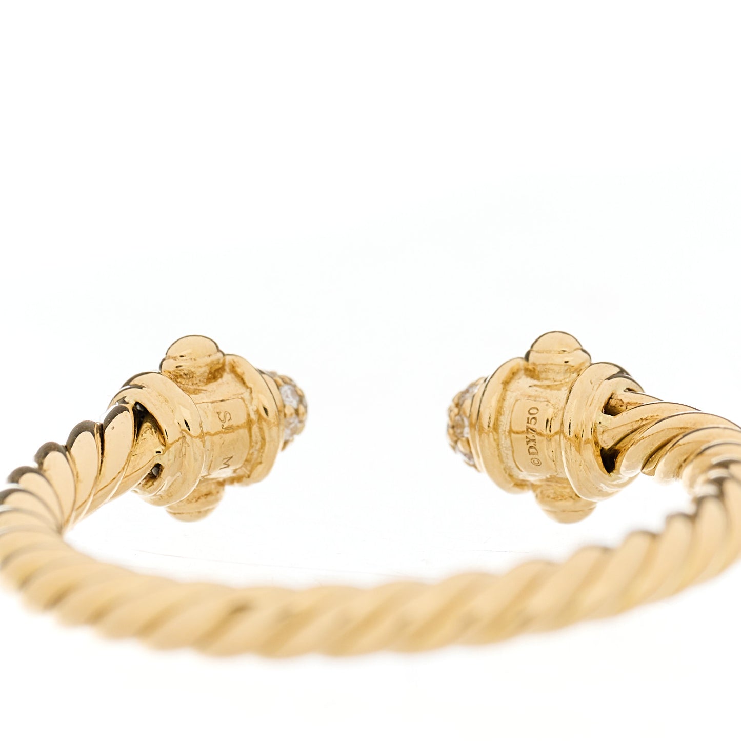 18K Yellow Gold Diamond Renaissance Ring 51 5.75