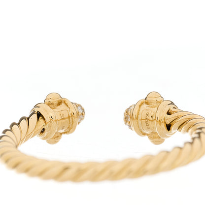 David Yurman 18K Yellow Gold Diamond Renaissance Ring 51 5.75 4 of 4